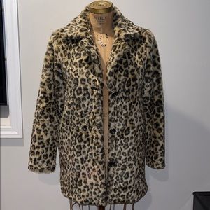 Leopard Faux Fur Coat